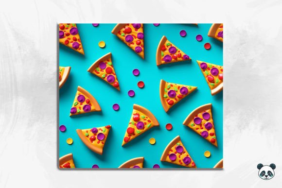 3D Pizza Seamless Pattern: Freebie for Food Branding?