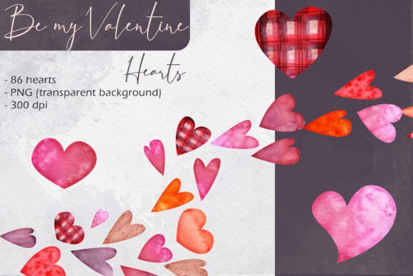 Be My Valentine Hearts: A Crafts-Inspired Design Asset for Romantic Branding