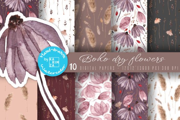 BOHO Fall Wildflowers Seamless Patterns: A Brand Designer’s Honest Review