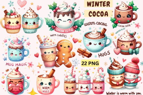 Cute Hot Cocoa Winter Sublimation Bundle for Scene Generators: A Seller's First Look