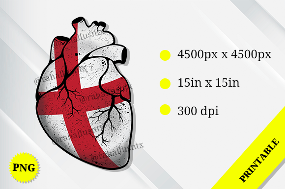 England Heart Flag: A Crafty Design Asset for Patriotic Branding