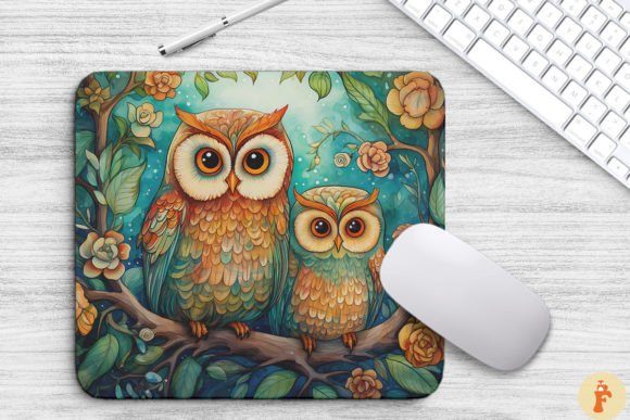 Family Owls in a Lush Green Forest – A Nature-Inspired Background for Bloggers & Digital Publishers