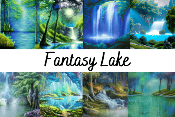Fantasy Lake Backgrounds Bring Ethereal Charm to Branding Projects