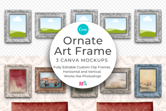 Ornate Art Frame Mockup for Canva: A Crafter’s Honest Review for Posters & Printable Projects