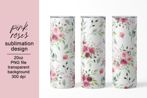 Pink Flowers Tumbler Design: A Crafty Boost for Blog Graphics