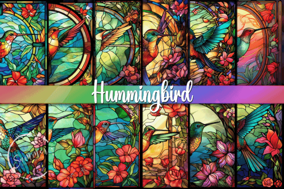 Stained Glass Hummingbird Backgrounds: A Visual Designer’s Review for Content Publishers