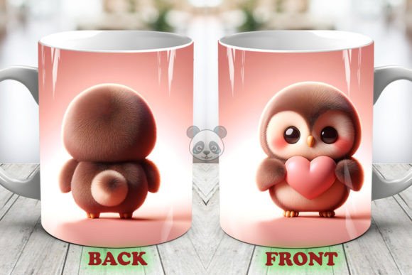 Valentine Owl 3D Mug Wrap Adds Crafty Charm to Content Publishing Projects